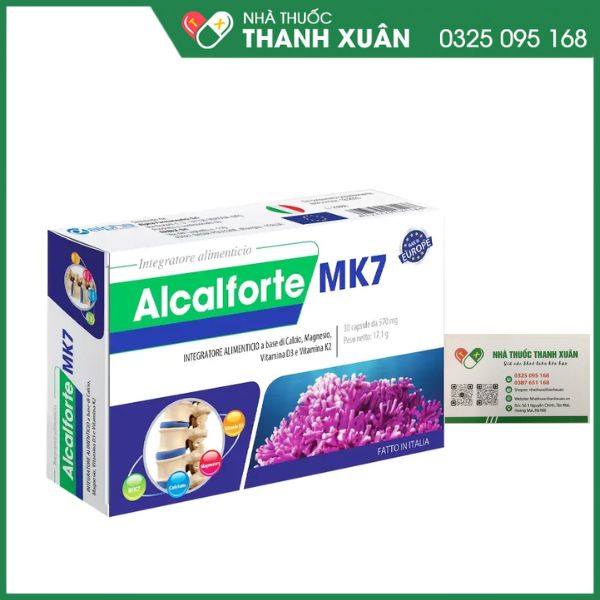 Alcalforte MK7 - Bổ sung canxi, magie, vitamin D3, vitamin K2 cho cơ thể